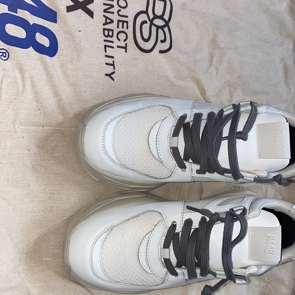 P448 chunky trainers - Luke white recycled NEW size 38 - Picture 7 of 7
